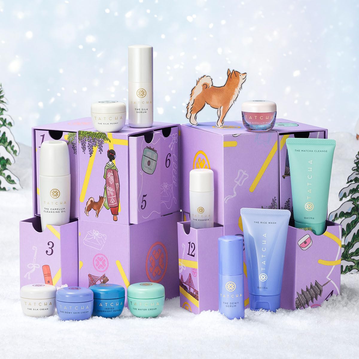 TATCHA 12 Days of Treasures Advent Calendar | Holiday Skincare Value Set ($309 value)