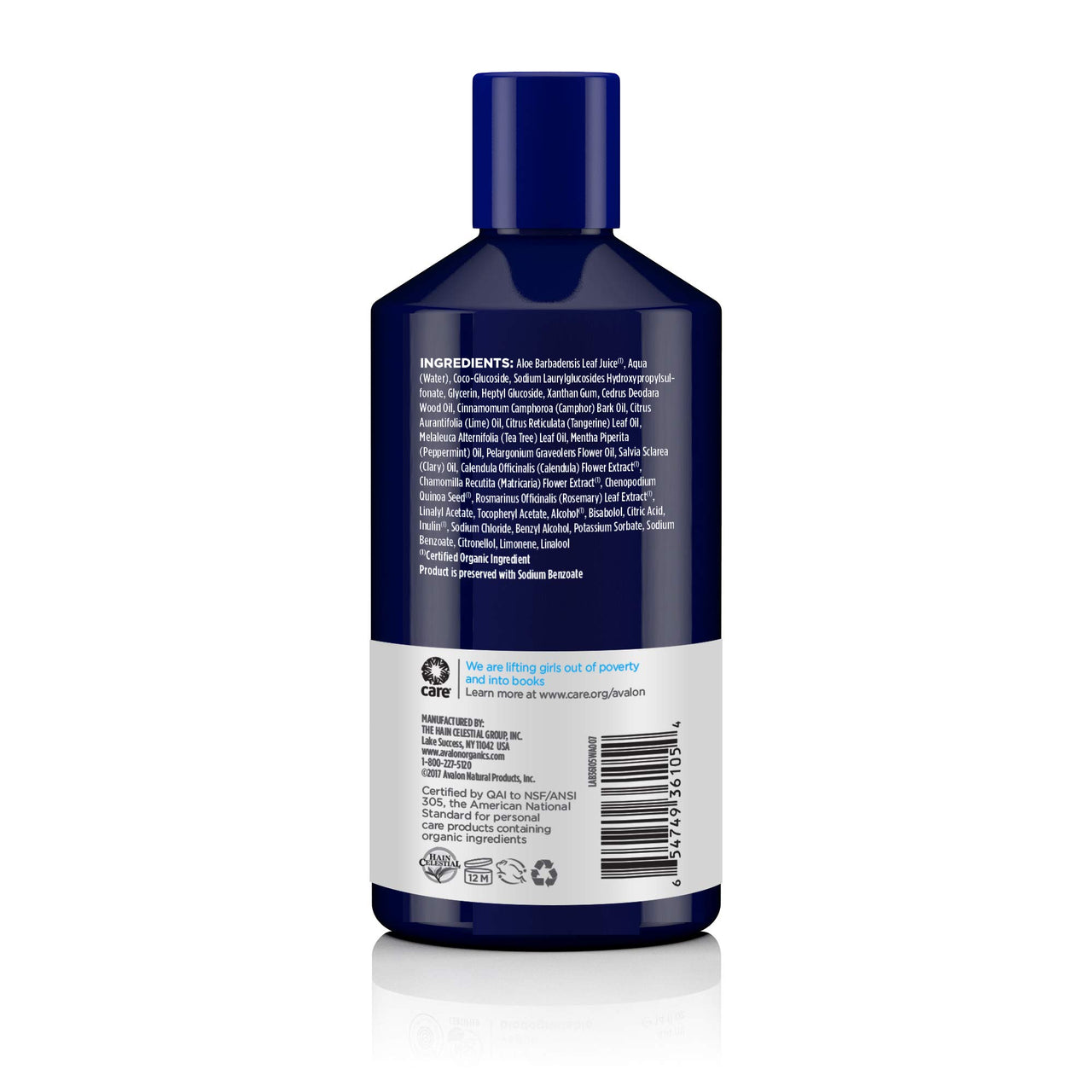 Avalon Organics Therapy Scalp Normalizing Shampoo, Tea Tree Mint, 14 Oz