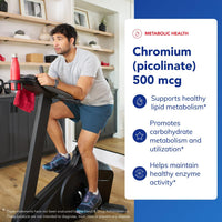 Thumbnail for Pure Encapsulations Chromium (Picolinate) 500 mcg - for Lipid & Carbohydrate Metabolism* - Mineral Supplement - Superior Absorption Chromium Supplement - Vegan & Gluten Free - 180 Capsules