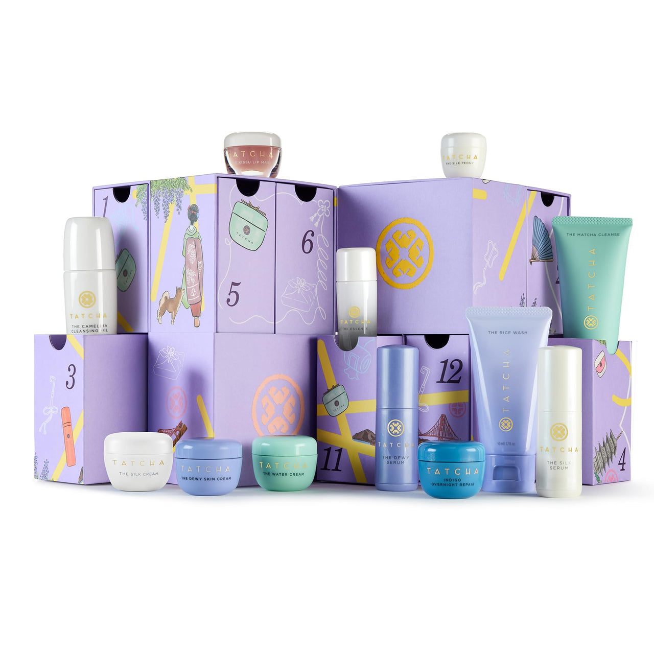 TATCHA 12 Days of Treasures Advent Calendar | Holiday Skincare Value Set ($309 value)