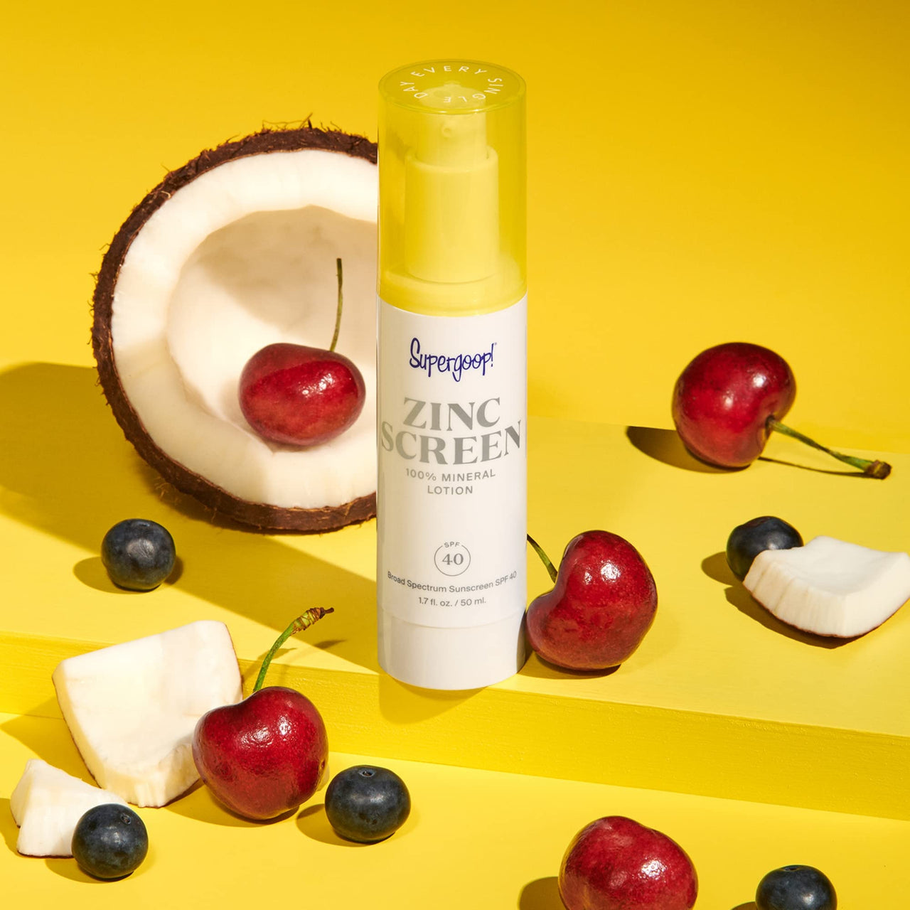 Supergoop! Zincscreen - 1.7 fl oz - SPF 40 PA+++ Mineral Face Lotion & Broad Spectrum Sunscreen - Non-nano Zinc Oxide for Daily UV Protection - Lightweight, Blendable Formula with Pink Hue