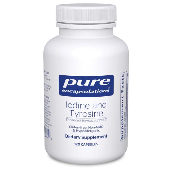 Pure Encapsulations Iodine and Tyrosine | Hypoallergenic Supplement for Enhanced Thyroid Support* | 120 Capsules