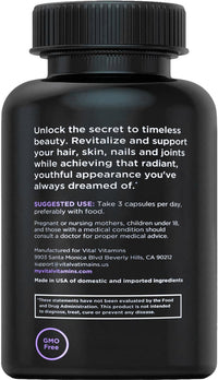 Thumbnail for Vital Vitamins Multi Collagen Capsules with Biotin, Hyaluronic Acid, Vitamin C - Type I, II, III, V, X Peptides - Collagen Supplements for Men & Women - Hair, Skin, Nails Beauty Complex - 150 Count