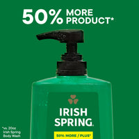 Thumbnail for Irish Spring Original Moisturizing Body Wash for Men, 24-Hour Fresh, Face and Body Wash, Biodegradable Ingredients, Paraben Free, Cool Fresh Scent, 30 fl oz Pump Bottle