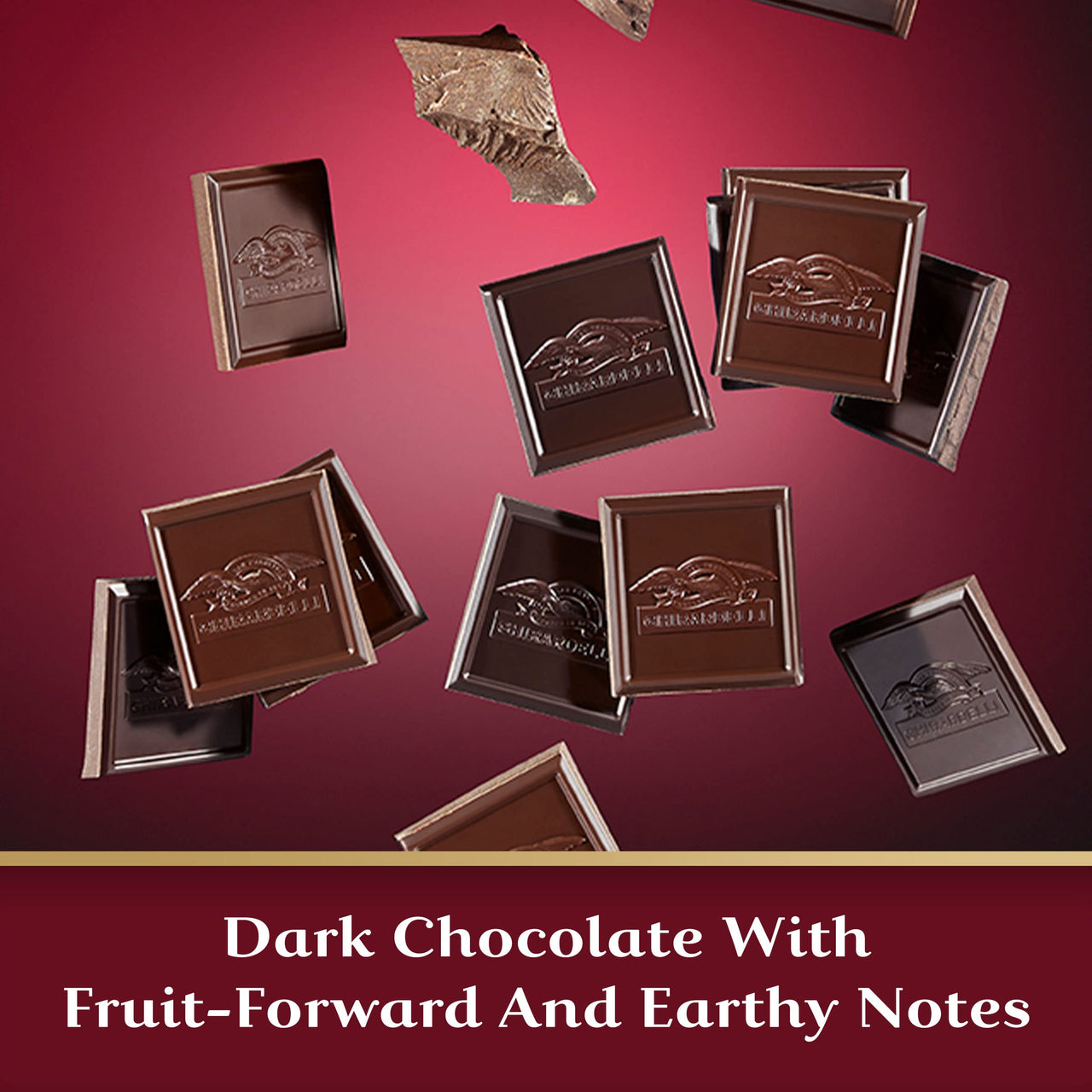GHIRARDELLI Intense Dark Chocolate Squares, 92% Cacao, 4.1 Oz Bag (Pack of 6)