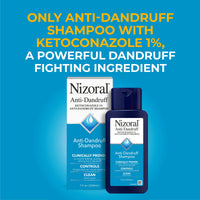 Thumbnail for Nizoral Anti-Dandruff Shampoo with 1% Ketoconazole, Fresh Scent, 21 Fl Oz (Pack of 3)