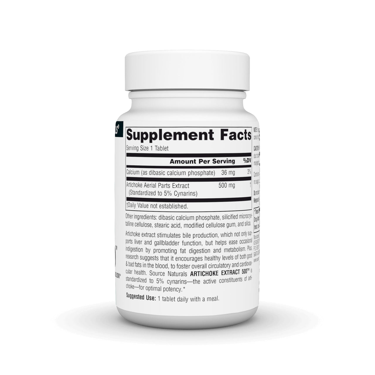 Source Naturals Artichoke Extract 500 Tablet, 45 Count