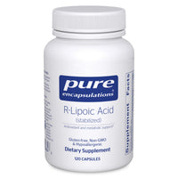 Thumbnail for Pure Encapsulations R-Lipoic Acid (Stabilized) | Hypoallergenic Supplement with Enhanced Antioxidant Protection and Metabolic Support* | 120 Capsules