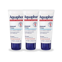 Thumbnail for Aquaphor Advanced Therapy Healing Ointment, Hypoallergenic, Fragrance Free Body Moisturizer for Dry Skin and Minor Wound Care, Travel Size Skin Care Set, 1.75 Oz Tube, Pack of 3