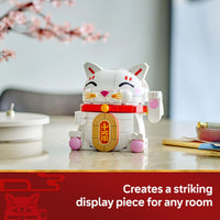 Thumbnail for LEGO Lucky Cat Building Toy for Girls & Boys - Smiling Cat W/Waving Paw Function for Kids, Ages 9+ - Home Decor for Spring Festival & Chinese New Year Celebrations - Gift Idea for Birthdays - 40813