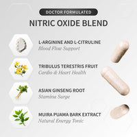 Thumbnail for Snap Supplements Nitric Oxide Booster Pre Workout, Muscle Builder - L Arginine, L Citrulline 1500mg Formula, Tribulus Extract & Panax Ginseng, Strength & Endurance (90 Capsules)