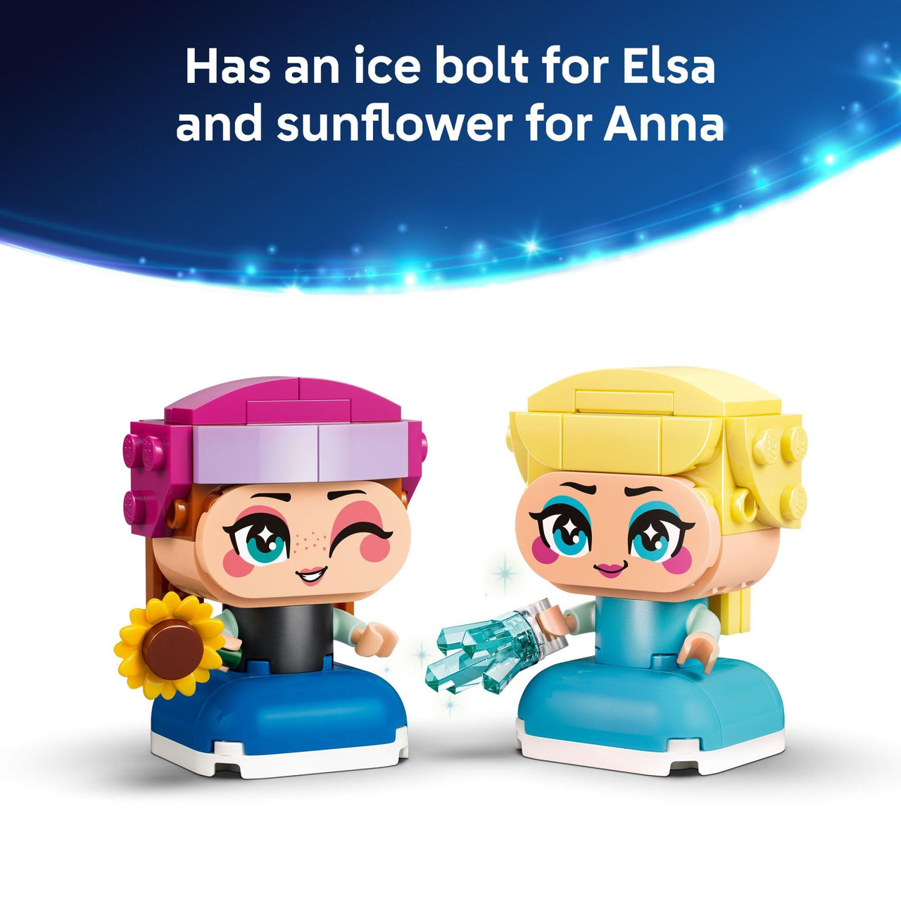 LEGO Disney Frozen Mini Anna & Elsa Toys - Building Set for Girls & Boys, Ages 5+ - Frozen Toys for Pretend Play or Bedroom Decor - Gifts for Birthdays - 43284