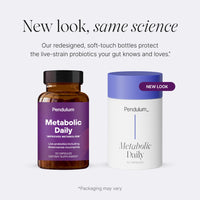 Thumbnail for Pendulum Metabolic Daily - Multi-Strain Probiotic with Akkermansia muciniphila to Support Metabolism and Sustain Energy Levels - for Women and Men - 30 Capsules (1 Pack)