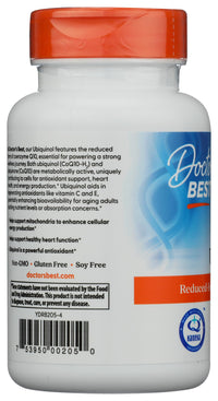 Thumbnail for Doctors Best Ubiquinol, Reduced-Form Coenzyme Q10, Non-GMO, Gluten Free, Soy Free 60 Softgels
