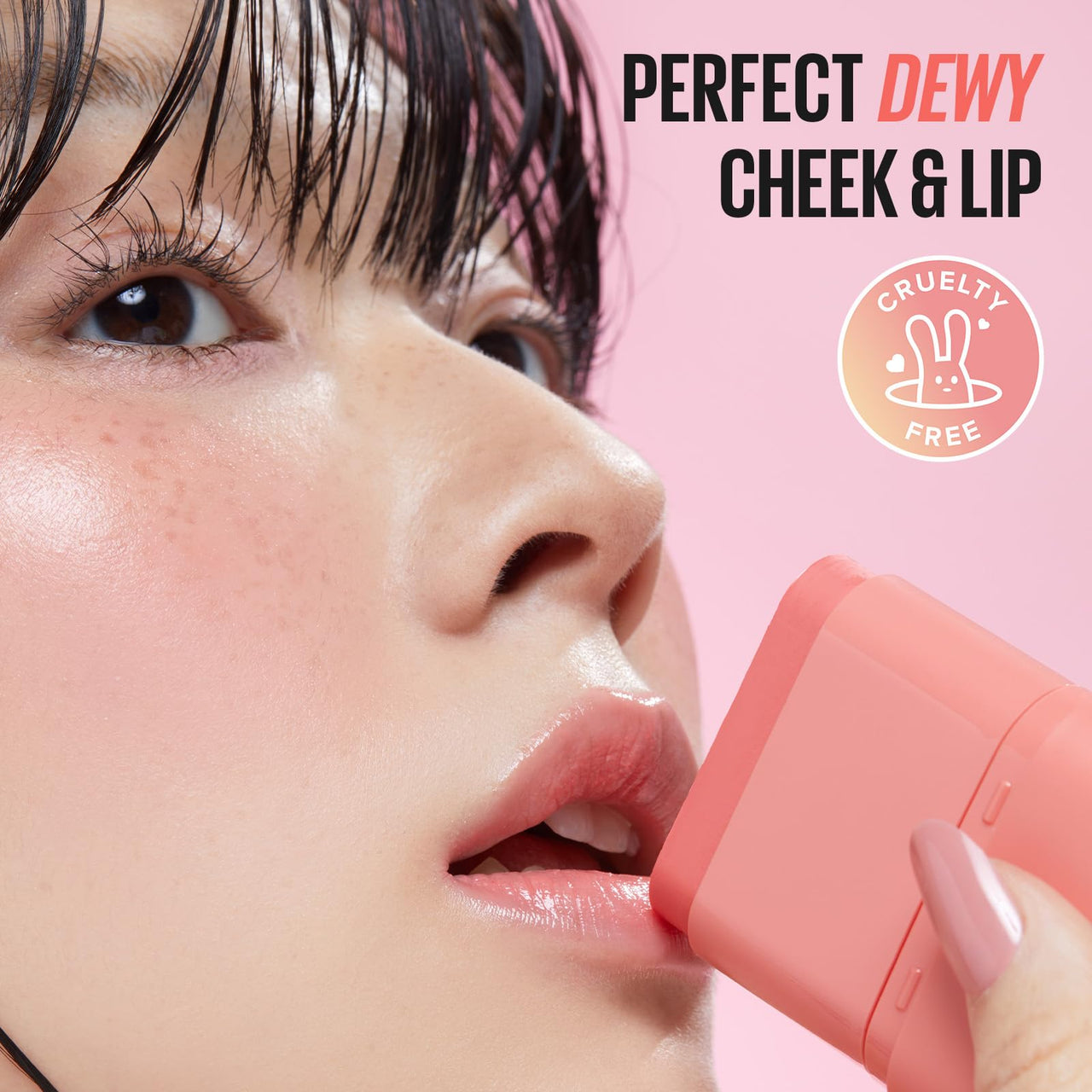 KAJA Cheek & Lip - Dewy Bar 06 Grapefruit Gelato | Creamy Blusher and Balm Multi-Stick, 45% Moisturizing Oil, Apple Extract, Vitamin-Hyaluronic Acid Infused, High Shine, Non-Sticky, Easy Blending, 10g