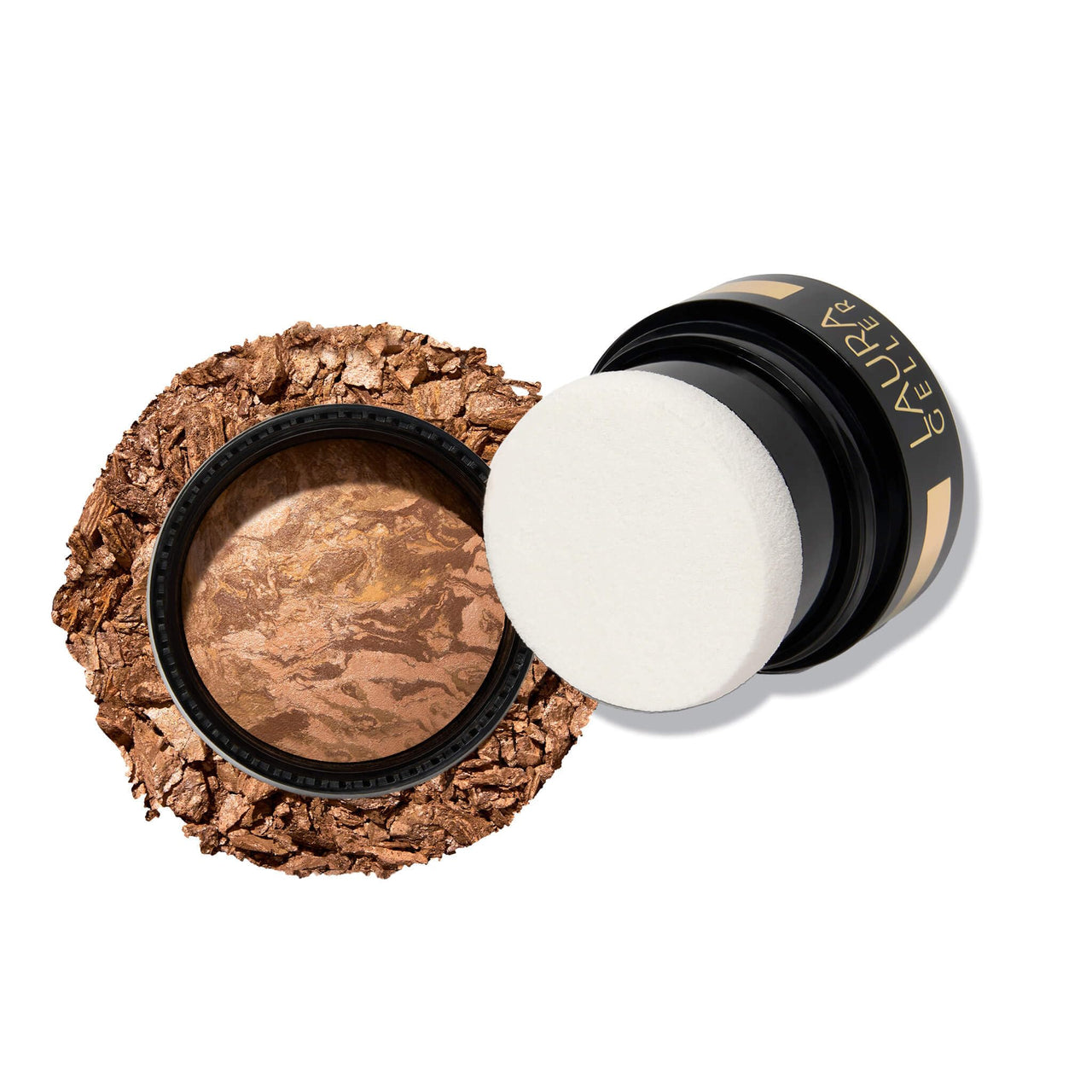 LAURA GELLER NEW YORK Baked Balance-n-Glow To Go Travel Size Illuminating Foundation - Tan - Buildable Sheer to Light Coverage - Satin Finish