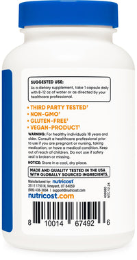 Thumbnail for Nutricost Mushroom Complex Supplement, 120 Capsules for 120 Servings per Bottle - 10 Mushroom Blend (Includes Reishi, Maitake, Shiitake, Lion's Mane, and More) - Non-GMO and Gluten Free