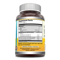 Thumbnail for Amazing Omega Norwegian Cod Liver Oil 1250 Mg Softgels Supplement | Omega-3, EPA, DHA, Vitamin A, Vitamin D & Vitamin E (Lemon | 120 Count)