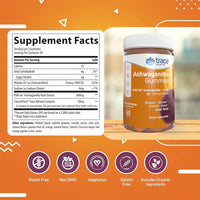 Thumbnail for Trace Minerals Ashwagandha - Ashwagandha Gummies for Supporting A Healthy Mindset - Calming Supplement - Better Sleep - Immune System & Energy Support - Passion Fruit Orange - 60 Count (30 Servings)