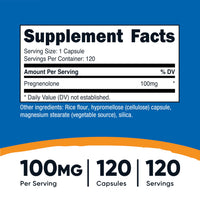 Thumbnail for Nutricost Pregnenolone 100mg, 120 Capsules - Non-GMO, Gluten Free, Vegetarian Capsules