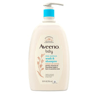 Thumbnail for Aveeno Baby Daily Moisture Body Wash & Shampoo with Natural Oat Extract, Hypoallergenic, Tear-Free, Paraben-Free, pH-Balanced Formula For Sensitive Hair & Skin, 33 fl oz