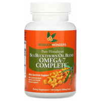 Thumbnail for SEABUCKWONDERS Organic Sea Buckthorn Oil Omega-7 Complete, 120 Softgels, 60 Day Supply, with Omega 3, 6 & 9, Supports Hair, Skin & Nails, 100% Pure with Zero Filler Oil