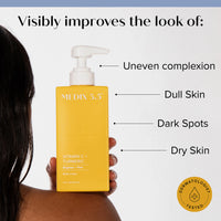 Thumbnail for MEDIX Vitamin C Cream + Niacinamide Brightening Body Lotion | Anti Aging Moisturizer Vitamin C Lotion For Women & Men To Soften The Look Of Dark Spots, Wrinkles, & Uneven Looking Skin Tone, 15 Fl Oz