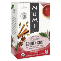 Thumbnail for Numi Organic Golden Chai Tea, 18 Tea Bags, Assam Black Tea, Cardamom, Ginger & Anise