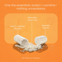 Thumbnail for NaturaLife Labs Acetyl L-Carnitine (ALCAR) 1500 mg per Serving – 100 Capsules – Non-GMO, Gluten-Free, Vegan