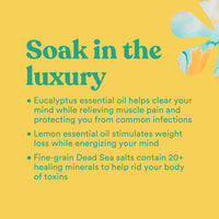 Thumbnail for ASUTRA Dead Sea Bath Salts (Detox & Slim Down), 16 oz - Soak in Rich & Vital Healing Minerals - Purify & Energize with Eucalyptus, Sweet Orange, & Lemon Essential Oils