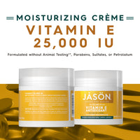 Thumbnail for JASON Vitamin E Antioxidant Intensive Crème Face & Body Moisturization, 25,000 IU Body Cream Moisturizer, 4 Fluid Ounces
