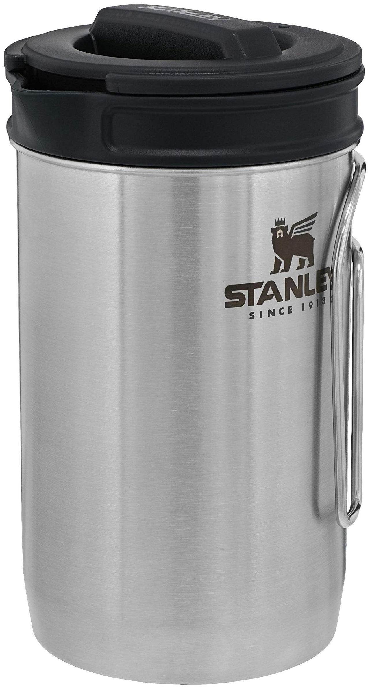 STANLEY All In One French Press Coffee Maker 32 oz | 5 Minute Brew, 4 Hours Hot | Mesh Filter for Coffee Grounds | Insulated Stainless Steel French Press | BPA-Free | Stainless