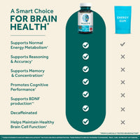 Thumbnail for NEURIVA Plus Decaffeinated Nootropic Brain Supplement for Memory, Focus & Concentration & Cognitive Function, Clinically Tested NeuroFactor, Phosphatidylserine, Vitamins B6 B12,50ct Strawberry Gummies