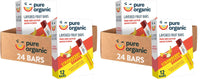 Thumbnail for Pure Organic Layered Fruit Bars, Strawberry Banana, Gluten Free, Vegan Fruit Snacks (2 Boxes, 24 Bars) (Pack of 2)