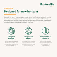 Thumbnail for Baskerville ULTRA Muzzle - Patented Humane Design, Breathable, Dog can Pant and Drink, Adjustable, Padded, Dog Training Muzzle for Large Dogs, Prevents Biting, Wildlife Scavenging (Size 6, Black)