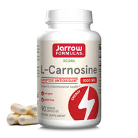 Thumbnail for Jarrow Formulas® L-Carnosine Dipeptide Antioxidant 1000 mg, Dietary Supplement, Antioxidant Support for Mitochondrial Health, 90 Veggie Capsules, Up to 45 Day Supply