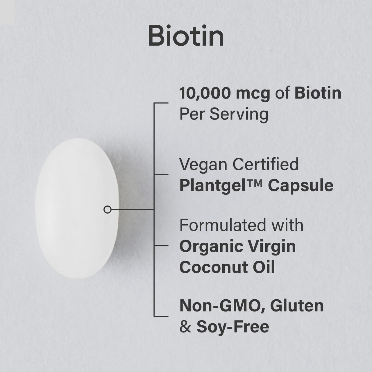 Sports Research® Healthy Hair Essentials - Biotin 10,000mcg with Organic Coconut Oil Vitamin B7 for Healthy Skin and Hair Support + Multi Collagen Pills Peptides with Hyaluronic Acid & Vitamin C
