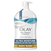 Thumbnail for Olay Body Wash for Women, Ultra Moisture, For Extra Dry Skin, 24hr Moisturizing, Hydrating & Refreshing, B3 Vitamin Complex, Free of Parabens & Phthalates, Scented, 33 fl oz