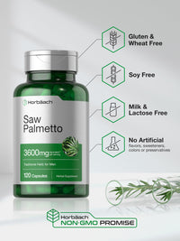 Thumbnail for Horbäach Saw Palmetto Extract | 120 Capsules | Non-GMO and Gluten Free Formula | from Saw Palmetto Berries