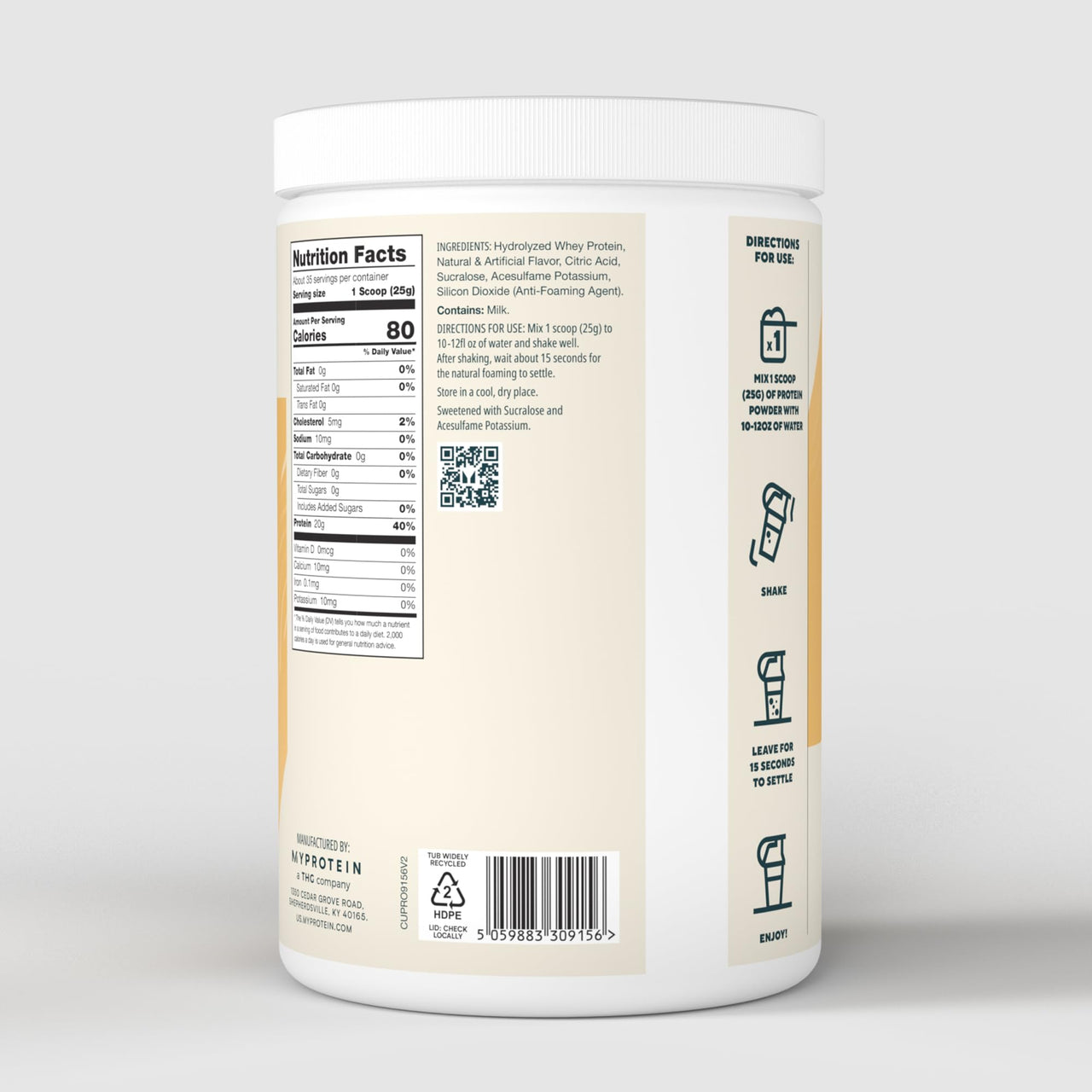 Myprotein Clear Whey Isolate Protein Powder, 35 Servings (1.9lbs) Lemonade, 20g Protein per Serving, Naturally Flavored Drink Mix, Daily Protein Intake for Superior Performance