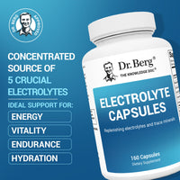 Thumbnail for Dr. Berg Electrolyte Capsules - Electrolyte Supplements for Supporting Energy, Endurance, and Hydration - Sugar Free, No Maltodextrin, Keto Friendly - 160 Caps