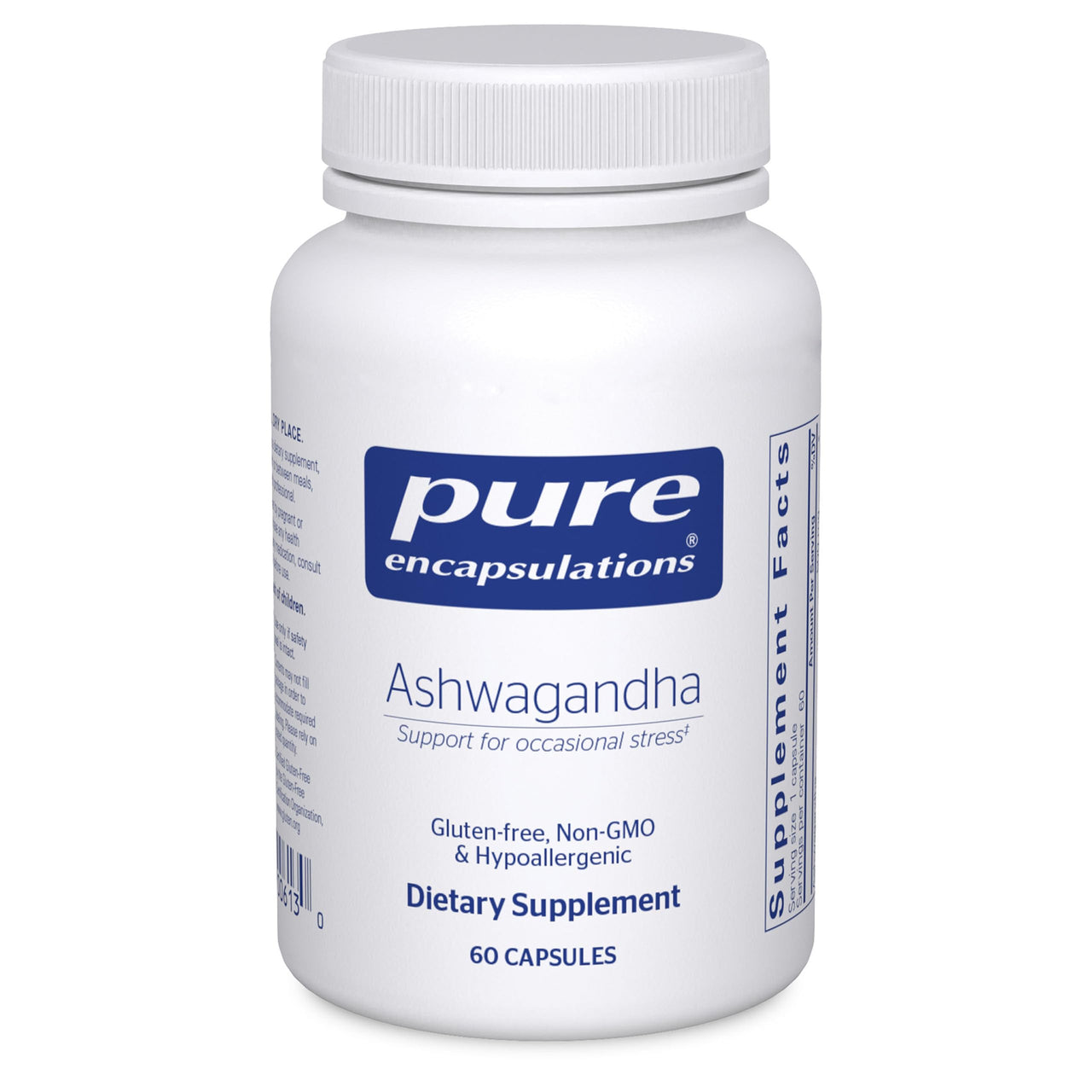 Pure Encapsulations Ashwagandha - 500 mg Ashwagandha Extract - Metabolism & Stress Support - Immune Support* - GMO Free & Vegan - 60 Capsules