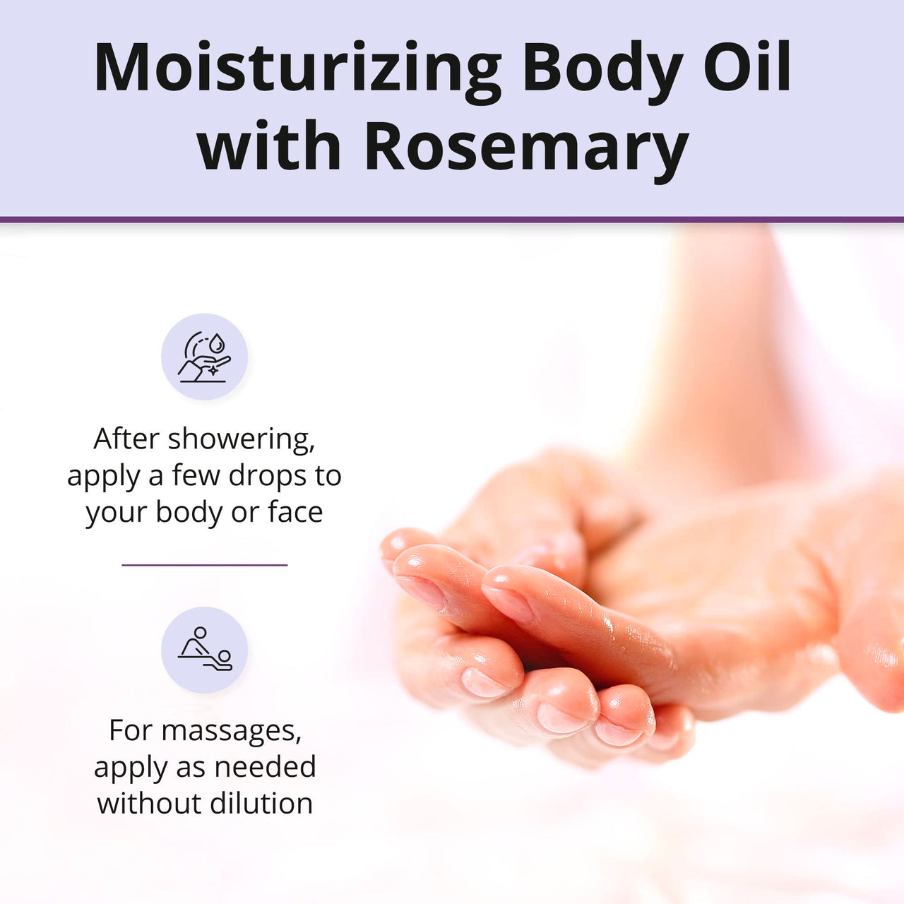 De La Cruz - Arellanes Oil Blend - Massage Oil - Moisturizing Body Oil with Rosemary - 2 fl OZ (6 Bottles)