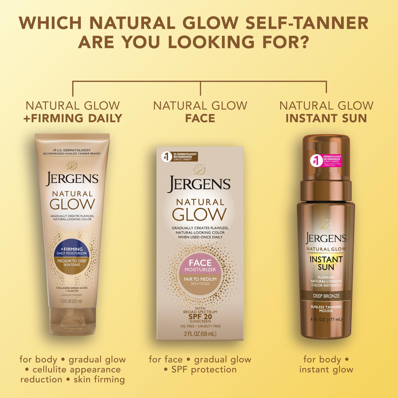 Jergens Natural Glow + Firming Daily Moisturizer Medium to Tan Skin Tones 7.5oz