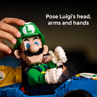 Thumbnail for LEGO Mario Kart - Luigi & Mach 8 - Building Set for Adults, Ages 18+ - Nintendo Collectible for Fans - Gift for Men & Women - Bedroom or Bookshelf Decor - 72050