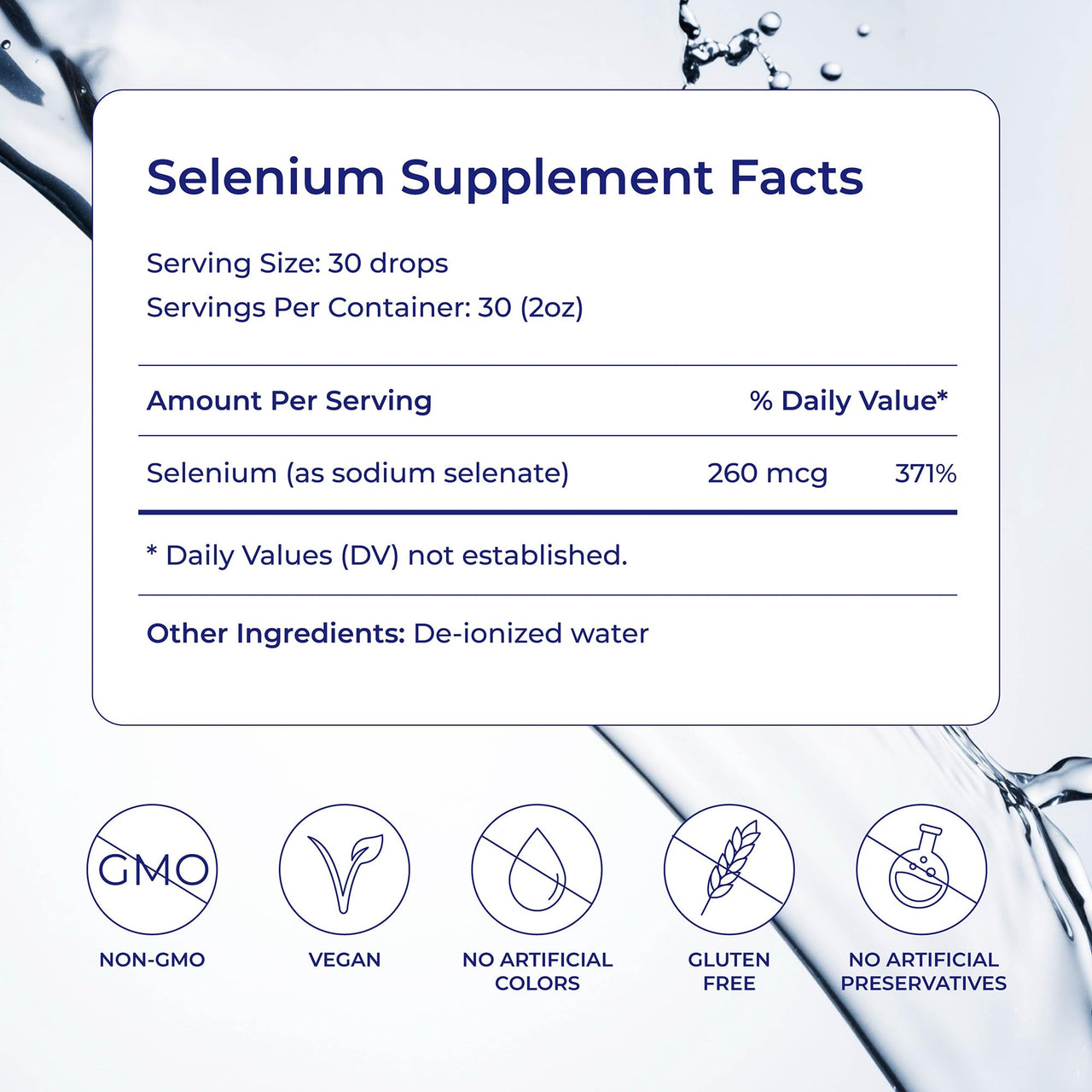 Eidon Ionic Minerals Liquid Selenium Concentrate - Selenium Drops for Men & Women, Sodium Selenate Supplement for Adults, Supports a Healthy Immune System and Tissue Health, Sugar Free - 2 oz
