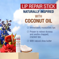 Thumbnail for Aquaphor Naturally Inspired Lip Repair Stick with Coconut Oil and Natural Shea Butter, Hydrating Lip Balm Immediately Relieves Dryness, 0.17 Oz Stick