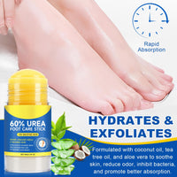 Thumbnail for Urea Cream Stick 60% Plus 2% Salicylic Acid, Extra Strength Urea Foot Cream for Dry Cracked Heels, Callus Remover for Feet,Moisturizing Lotion for Hands, Knees,Elbows,Softens and Exfoliates Dead Skin