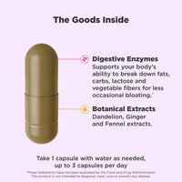 Thumbnail for OLLY Beat The Bloat Capsules, Digestive Support Enzymes, Supplement for Women - 25 Count