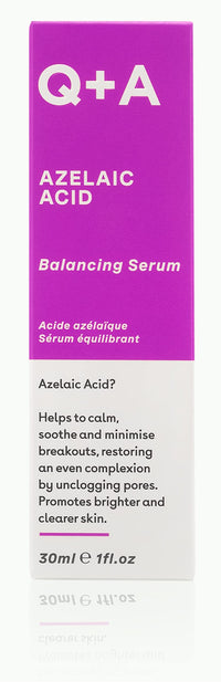Thumbnail for Q+A Azelaic Acid Balancing Serum, Containing Pore Minimising Zinc PCA and Antioxidants for Fresher and Smoother Skin, 30ml